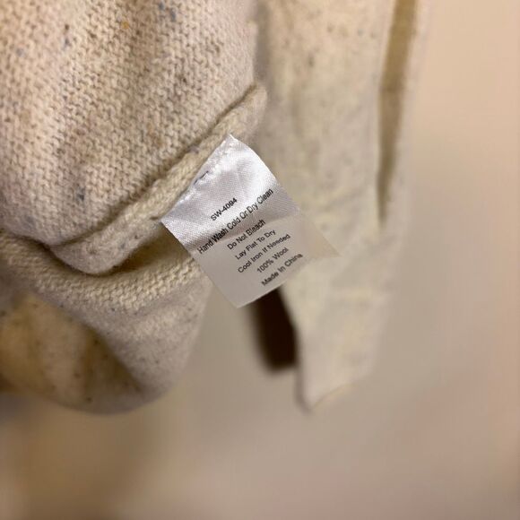 Kiel James Patrick Oatmeal 100% Wool Old Salt Pullover Sweater XL - Picture 7 of 8